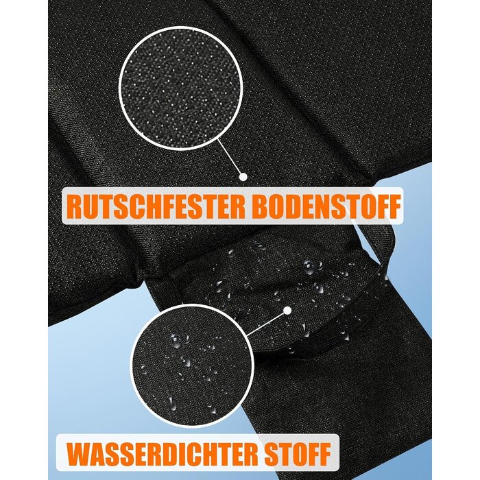 Beheizbares Sitzkissen, 10.000mAh USB-Akku, Faltbar, Schwarz - 33% Rabatt