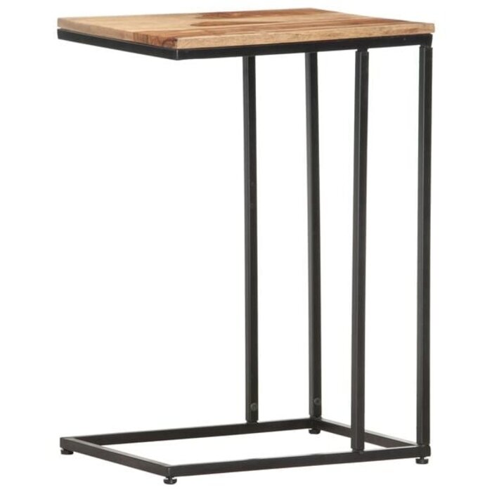 Vidaxl Beistelltisch C-Form Massivholz & Stahl - 33% Rabatt