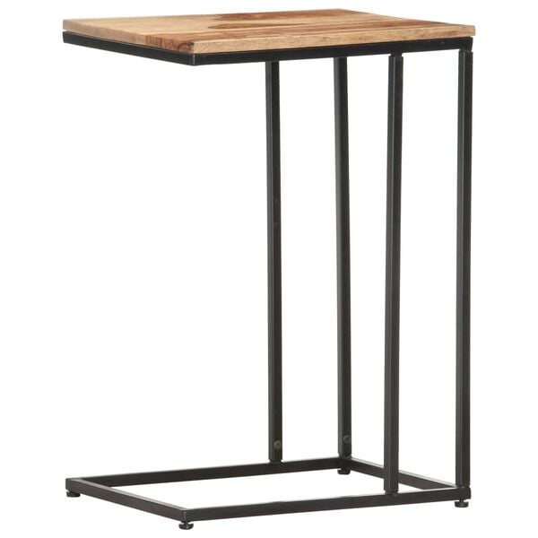 Vidaxl Beistelltisch C-Form Massivholz & Stahl - 33% Rabatt