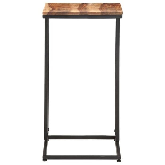 Vidaxl Beistelltisch C-Form Massivholz & Stahl - 33% Rabatt
