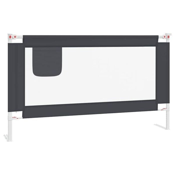 Vidaxl Bettgitter für Kleinkinder 140x25 cm Dunkelgrau - 33% Rabatt