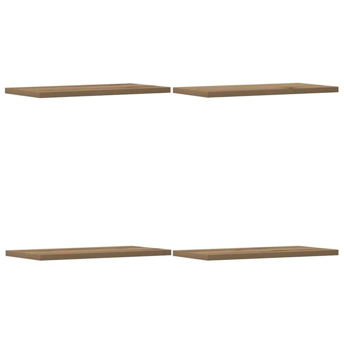 Vidaxl Wandregal 4er Set 40x20 cm Artisan-Eiche - 31% Rabatt