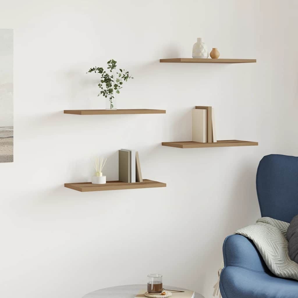 Vidaxl Wandregal 4er Set 40x20 cm Artisan-Eiche - 31% Rabatt