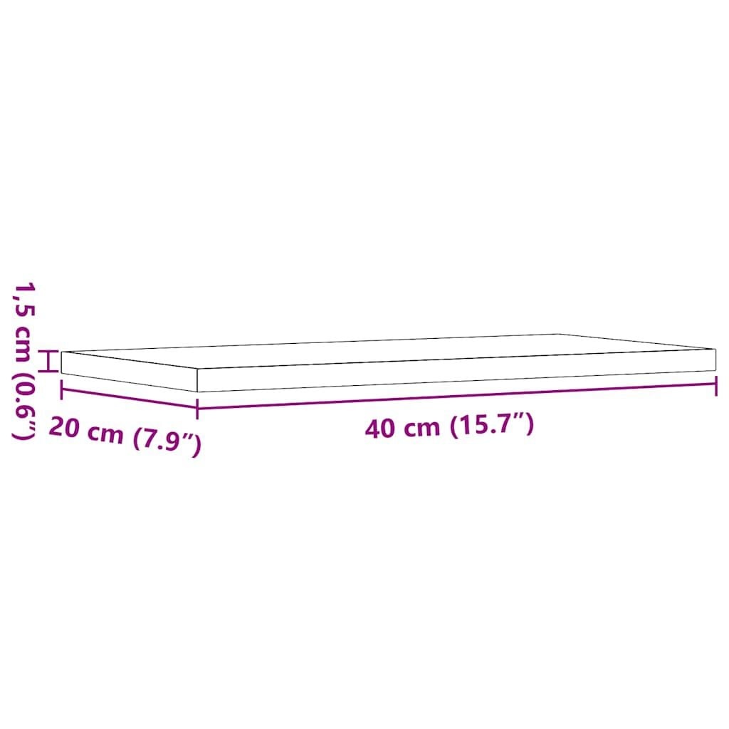 Vidaxl Wandregal 4er Set 40x20 cm Artisan-Eiche - 31% Rabatt