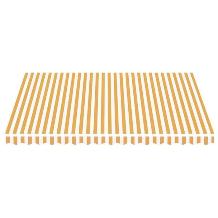 Vidaxl Markisenstoff Ersatzbespannung 4x3,5m Gelb-Weiß - 34% Rabatt