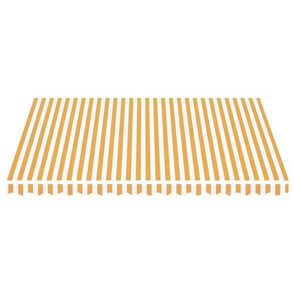 Vidaxl Markisenstoff Ersatzbespannung 4x3,5m Gelb-Weiß - 34% Rabatt
