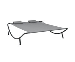 Vidaxl Luxuriöses Loungebett Anthrazit 200x173cm - 60% Rabatt