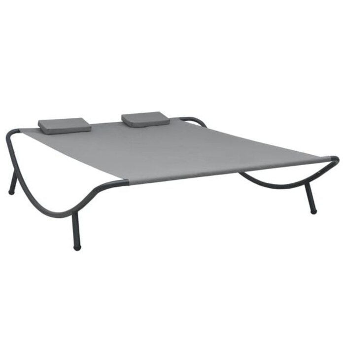 Vidaxl Loungebett Anthrazit 200x173cm - Gartenliege mit 51% Rabatt