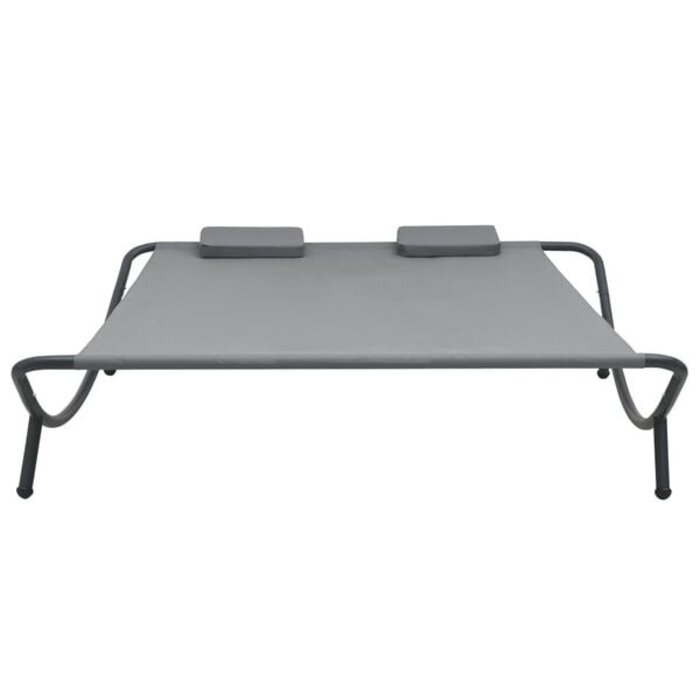 Vidaxl Loungebett Anthrazit 200x173cm - Gartenliege mit 51% Rabatt