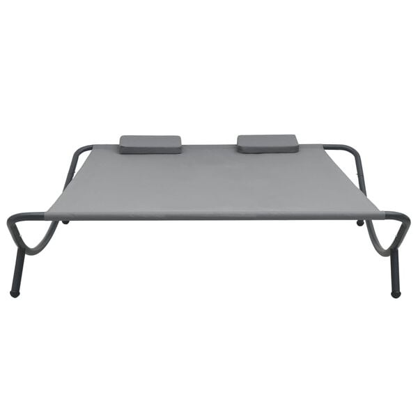 Vidaxl Loungebett Anthrazit 200x173cm - Gartenliege mit 51% Rabatt