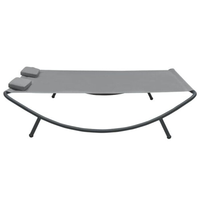 Vidaxl Loungebett Anthrazit 200x173cm - Gartenliege mit 51% Rabatt