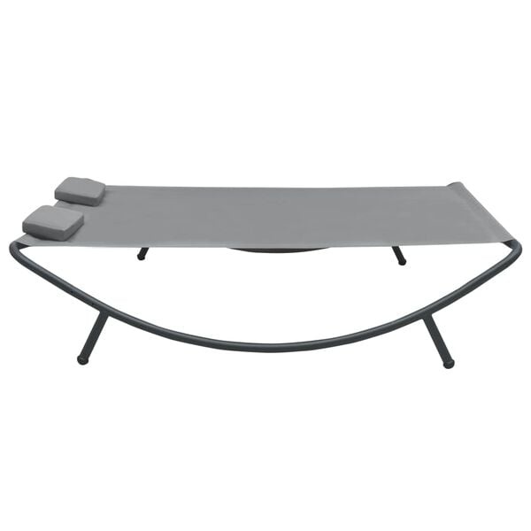 Vidaxl Loungebett Anthrazit 200x173cm - Gartenliege mit 51% Rabatt