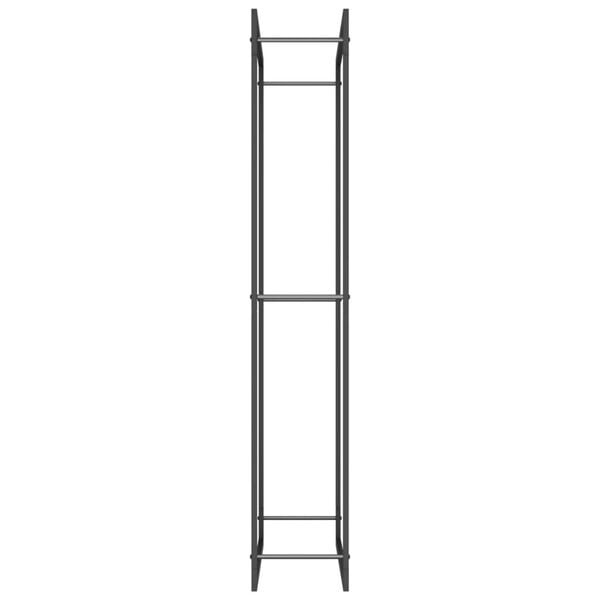 Vidaxl Brennholzregal 80x28x154 cm Stahl mattschwarz - 33% Rabatt