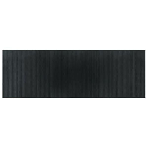 Vidaxl Moderner Bambus-Teppich 100x300 cm, Grau - 33% Rabatt