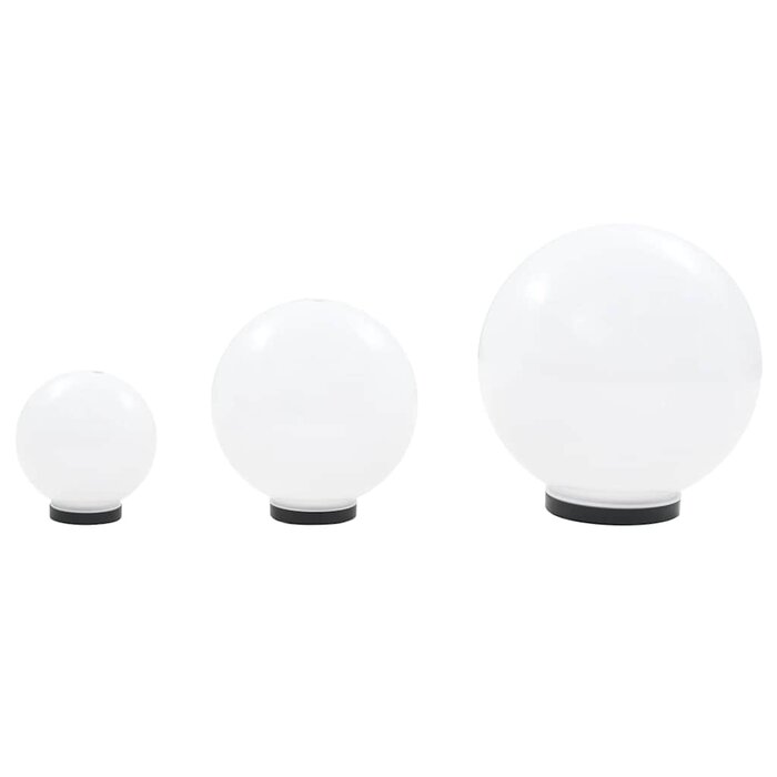 Vidaxl 34% Rabatt: LED-Kugelleuchten-Set 20/30/40 cm, 3-teilig, für den Außenbereich