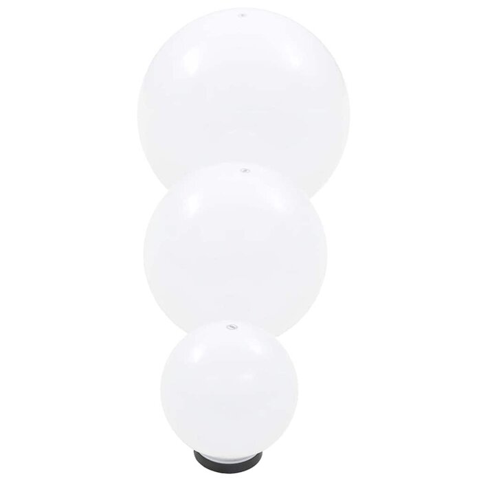 Vidaxl 34% Rabatt: LED-Kugelleuchten-Set 20/30/40 cm, 3-teilig, für den Außenbereich