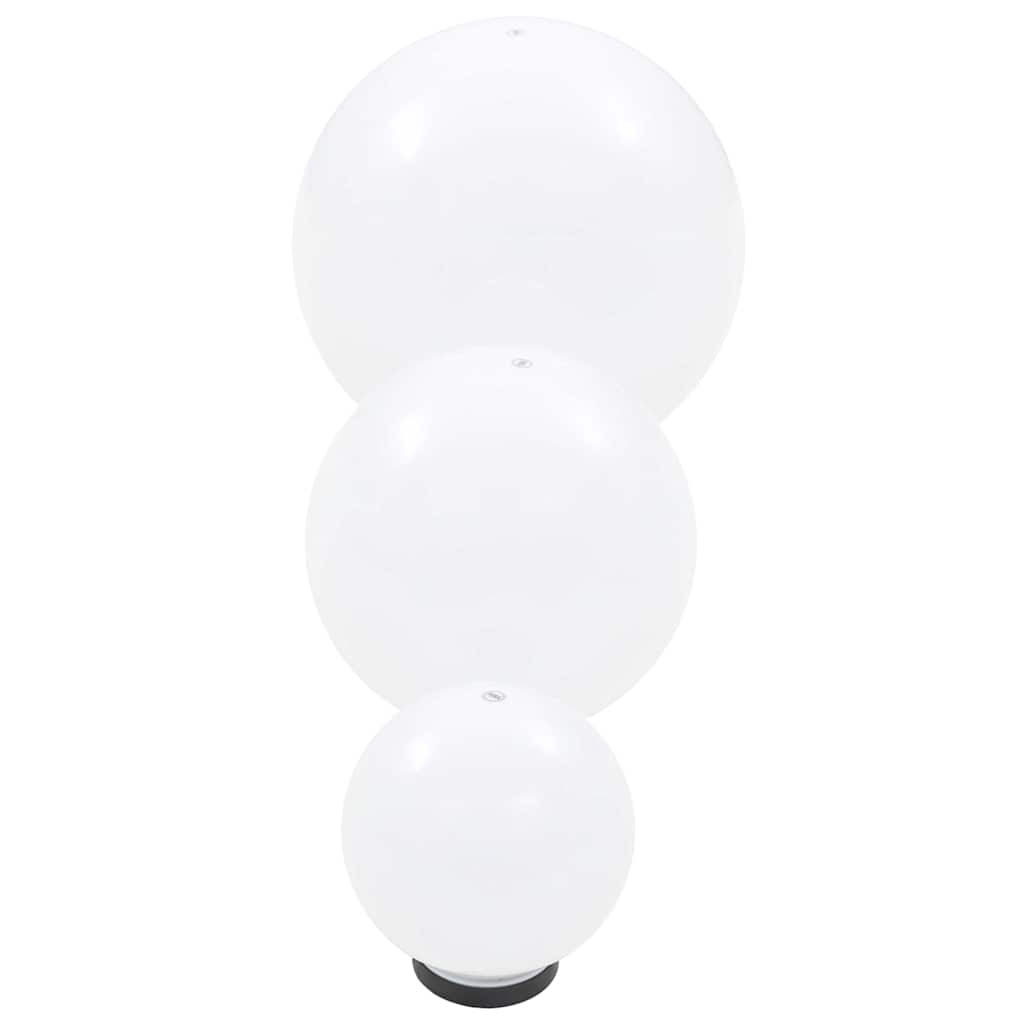 Vidaxl 34% Rabatt: LED-Kugelleuchten-Set 20/30/40 cm, 3-teilig, für den Außenbereich