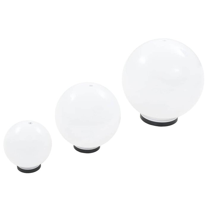 Vidaxl 34% Rabatt: LED-Kugelleuchten-Set 20/30/40 cm, 3-teilig, für den Außenbereich