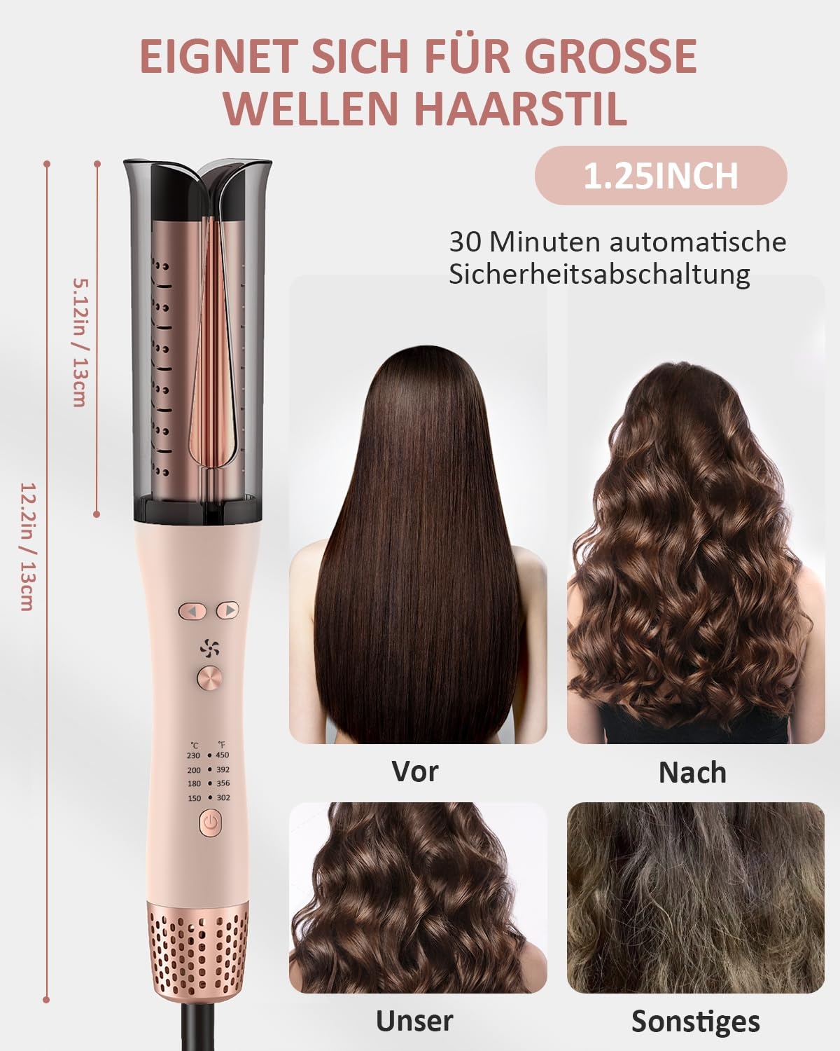 Automatischer Lockenstab mit Ionen-Technologie - 33% Rabatt