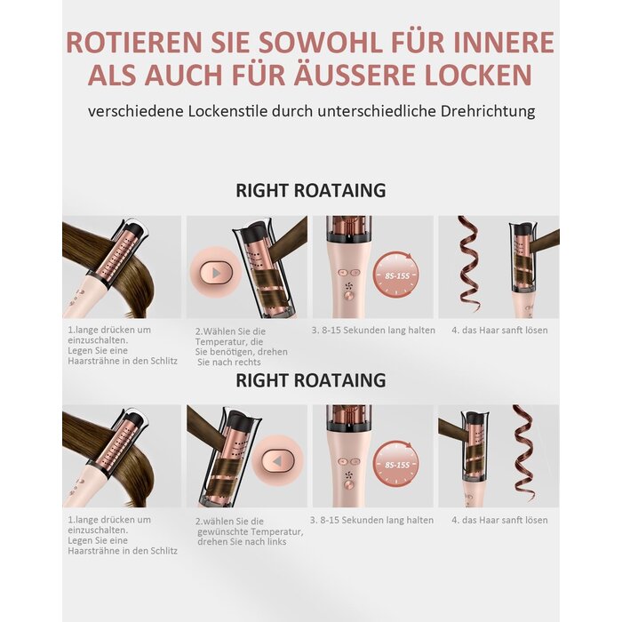 Automatischer Lockenstab mit Keramik - 33% Rabatt auf das Outlet-Angebot
