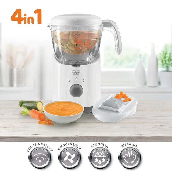 Chicco 5-in-1 Babynahrungszubereiter - Dampfgaren & Mixen - 34% Rabatt