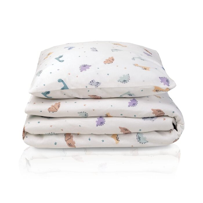 Kinderbettwäsche Little Dinos 100x135cm - 76% Rabatt