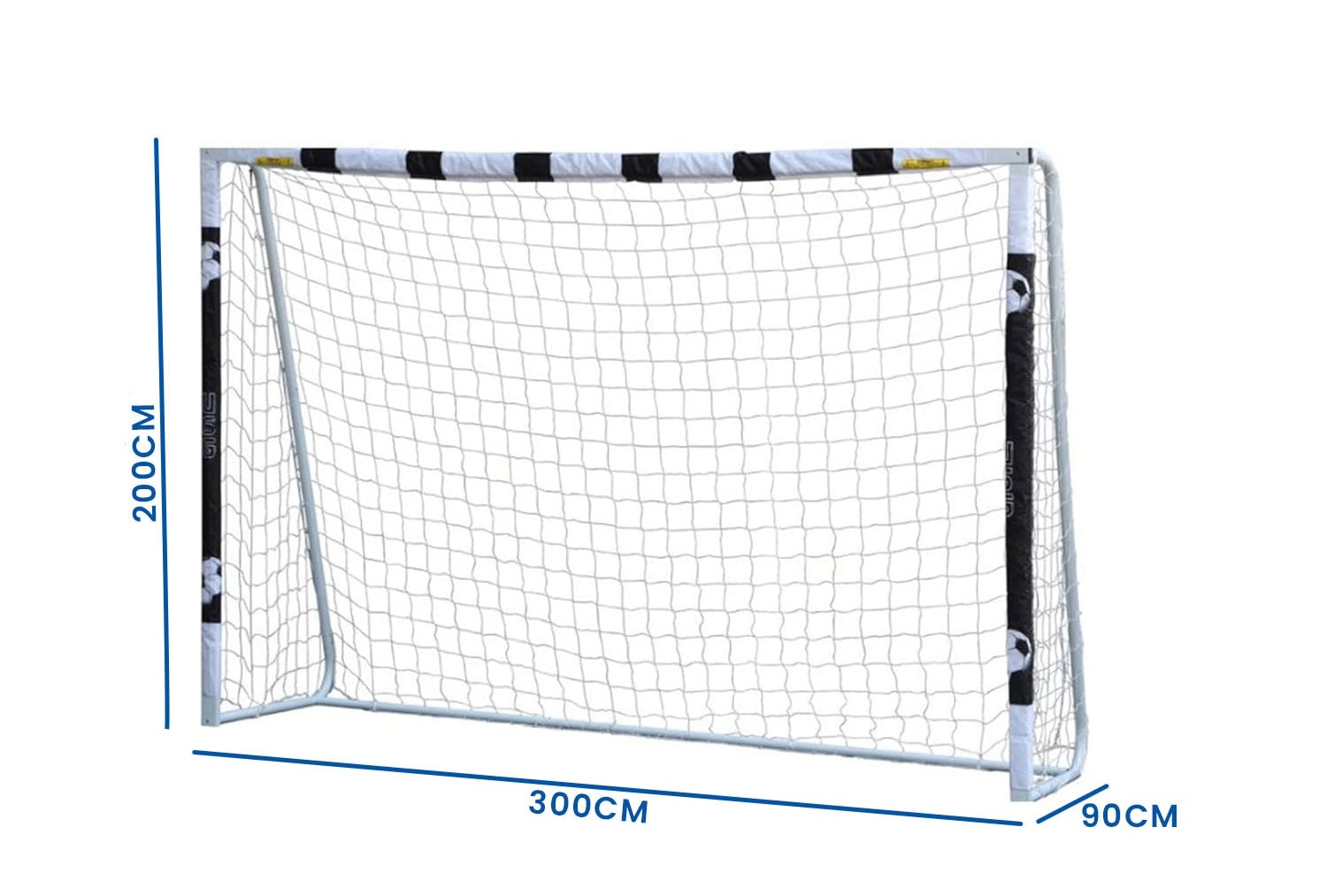 Viking Choice Großes Fußballtor 300x200 cm aus Stahl - 34% Rabatt