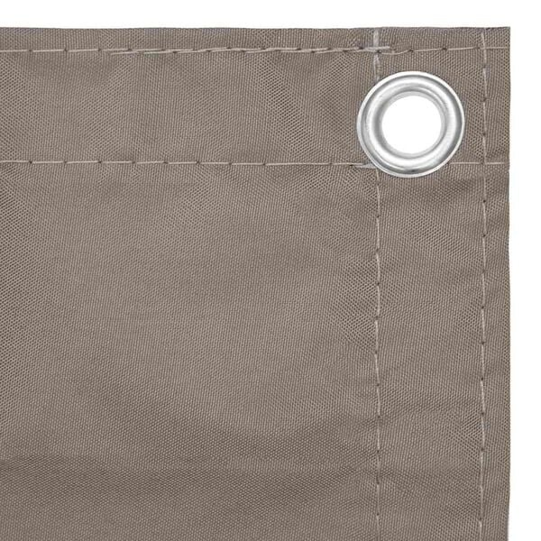 Vidaxl Balkonsichtschutz 90x600 cm Oxford-Gewebe Taupe - 31% Rabatt