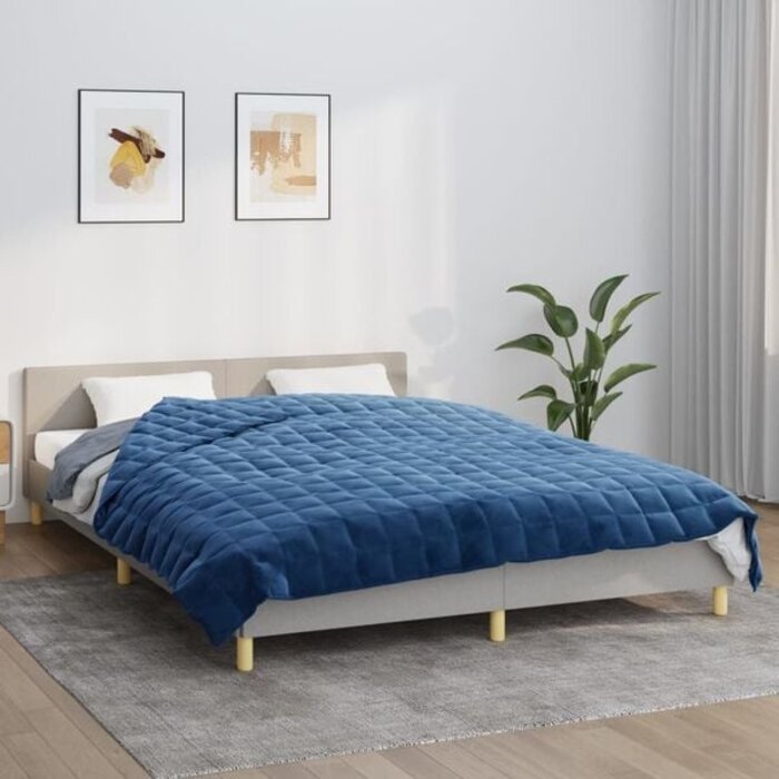 Vidaxl Gewichtsdecke 200x220 cm 9 kg Blau - 38% Rabatt