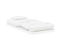 Vidaxl Bodenbettrahmen 100x200 cm aus Holzwerkstoff, Weiß - 51% Rabatt