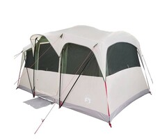 Vidaxl Großes Familienzelt 435x255x216cm - Weiß/Grün - 52% Rabatt