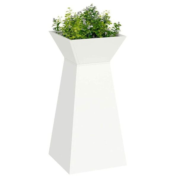 Vidaxl Säulen-Pflanzkübel 2er Set Weiß 35x35x73cm - 34% Rabatt - Ausgepackt