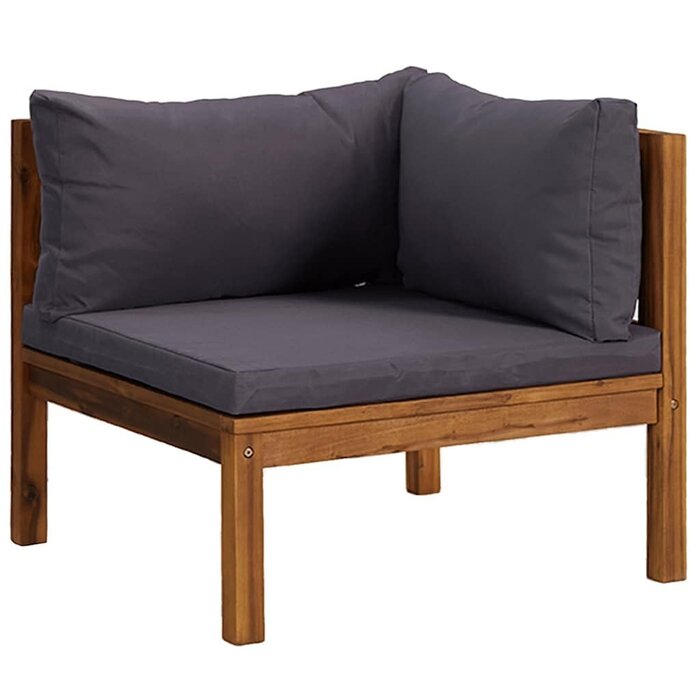 Vidaxl Modulares Ecksofa-Set aus Akazienholz - 35% Rabatt