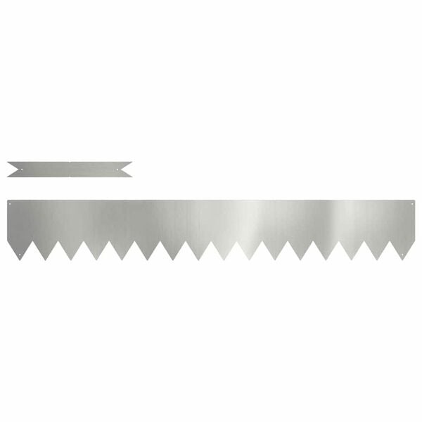 Vidaxl Beetkanten aus verzinktem Stahl, 30-tlg. Set, 100x15 cm - 34% Rabatt