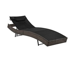 Vidaxl Polyrattan Sonnenliege Braun - 51% Rabatt - Verstellbare Rückenlehne