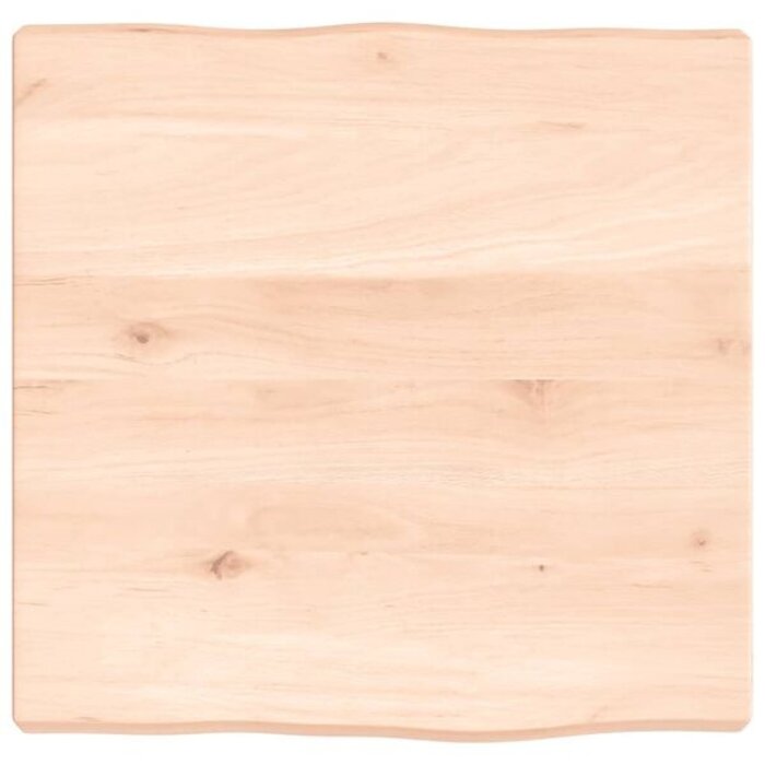 Vidaxl Massive Eichen-Tischplatte mit Naturkante 40x40 cm - 32% Rabatt