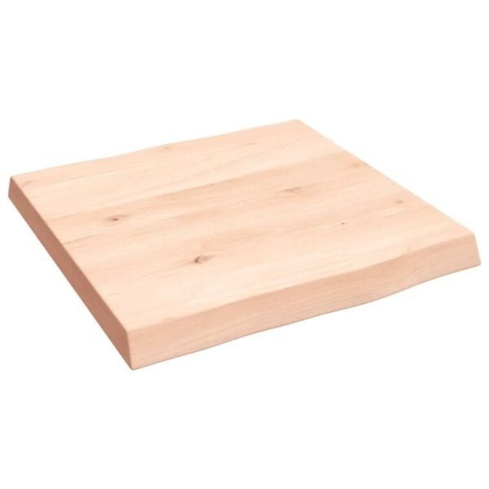 Vidaxl Massive Eichen-Tischplatte mit Naturkante 40x40 cm - 32% Rabatt