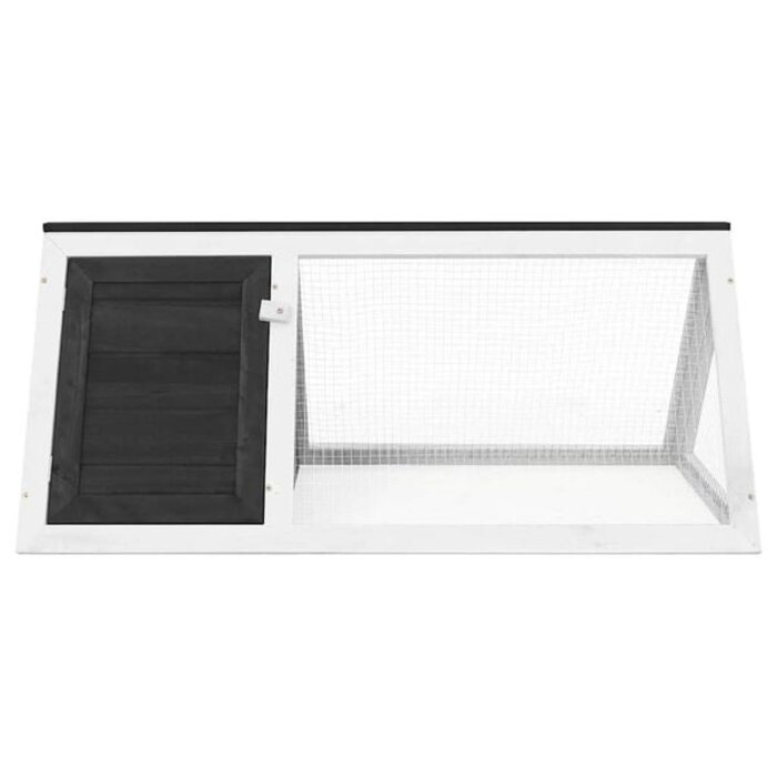 Vidaxl Kaninchenstall aus Holz grau 98x50x41cm - 33% Rabatt auf Ausgepackt-Modell