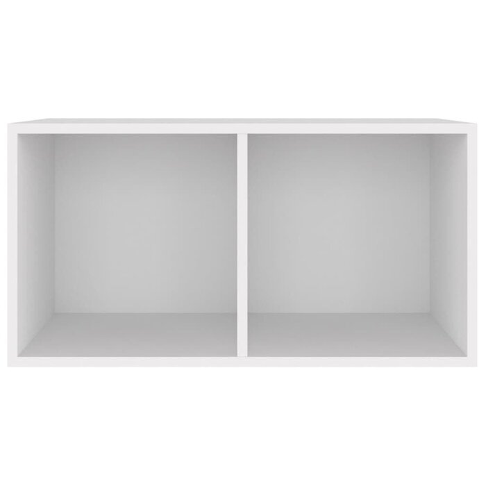 LP-Aufbewahrungsbox Weiß, 71x34x36 cm - 66% Rabatt