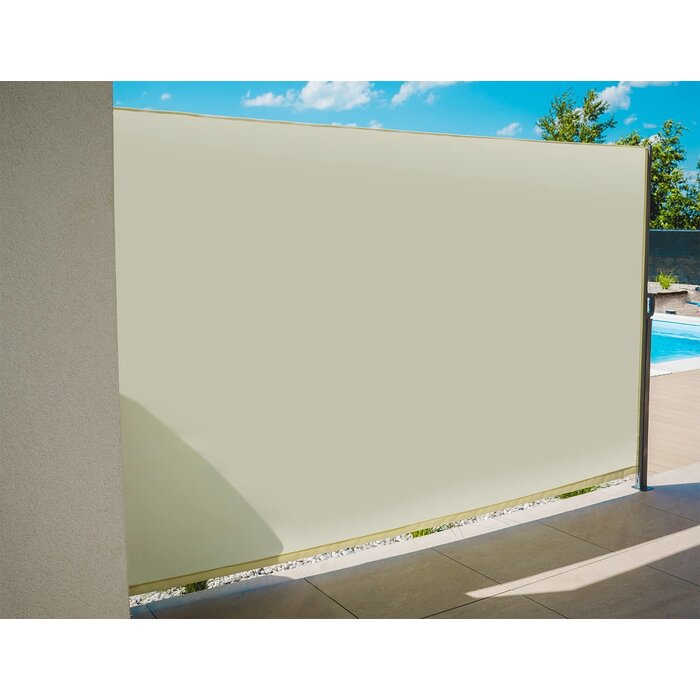 Ausziehbare Seitenmarkise 350x180 cm Beige - 57% Rabatt