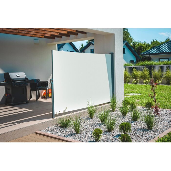 Ausziehbare Seitenmarkise 350x180 cm Beige - 57% Rabatt