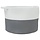 Wäschekorb Baumwollseil Grau/Weiß Ø 55x36cm - 29% Rabatt