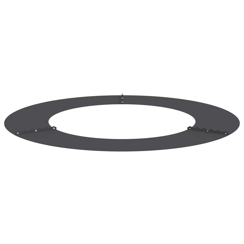 5er-Set Baumring flach Ø 80 cm, Stahl, Schwarz - 34% Rabatt