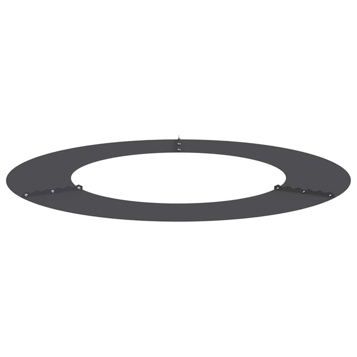 5er-Set Baumring flach Ø 80 cm, Stahl, Schwarz - 34% Rabatt