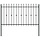 Spitzzaun ASTEN 200 x 166 cm Stahl Schwarz - 35% Rabatt