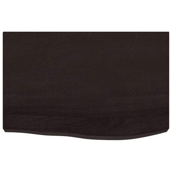 Waschtischplatte Eiche dunkelbraun 60x50cm - 34% Rabatt