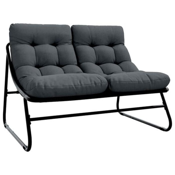 Moderne Gartenbank 110x80x71cm Schwarz - 34% Rabatt - Ausgepackt