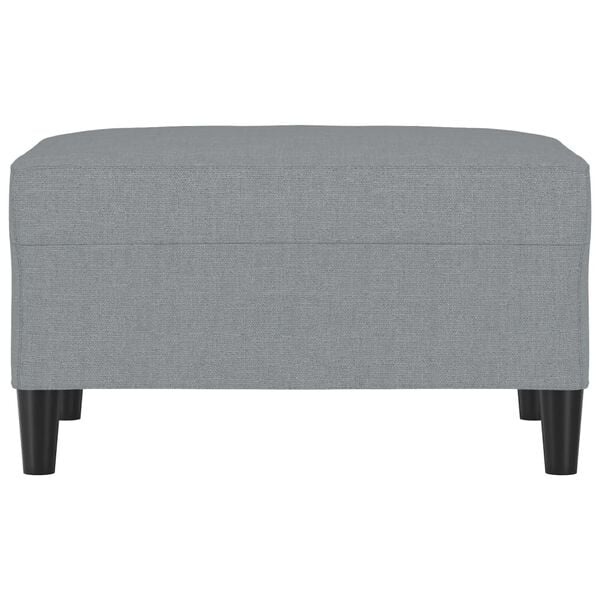 Moderner Fußhocker 70x55x41 cm in Hellgrau - 33% Rabatt
