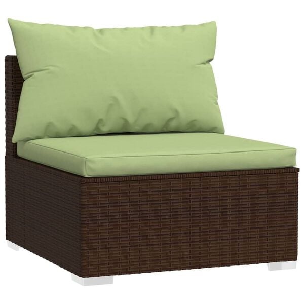 3-Sitzer Gartensofa aus PE-Rattan Braun - 35% Rabatt
