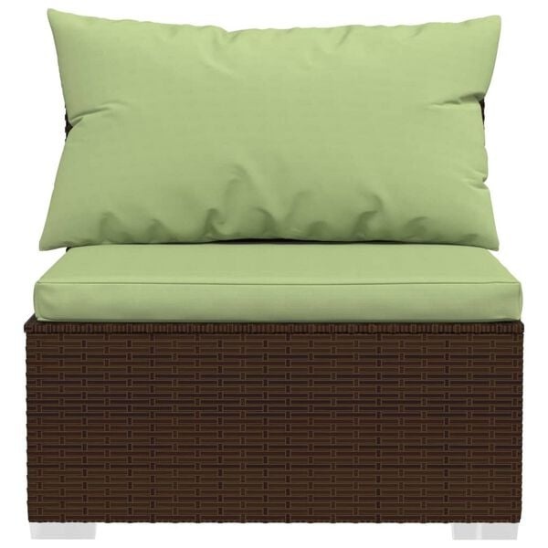 3-Sitzer Gartensofa aus PE-Rattan Braun - 35% Rabatt
